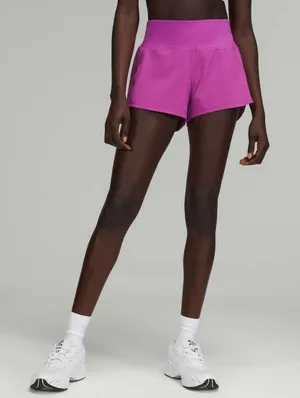 Lululemon Speed Up Short High Rise Long 4" Lined Vivid Plum Athletic Gym Women 2 thumbnail 1