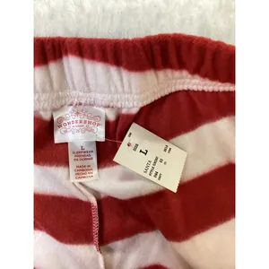 Wondershop Santa Pajama Set Womens Large Red White Striped 536350 New thumbnail 7