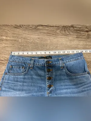 Veronica Bread‎ blue denim cute off shorts size 27 thumbnail 7