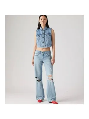 New Levi’s 23x30 Premium Low Loose Women's Jeans Probably OK Light Wash thumbnail 5