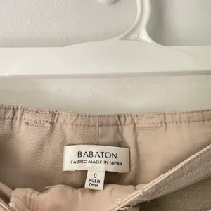 Babaton Beige Linen Blend Wide Leg Culotte Pants With Detachable Belt thumbnail 6
