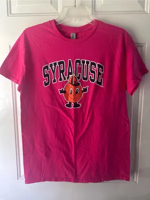 Gildan Hot Pink Syracuse University Otto Mascot Graphic Tee Sz M pink thumbnail 1