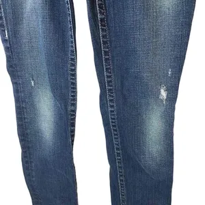 True Religion Womens Blue Embroidered Pockets Straight Leg Denim Jeans‎ Size 26 thumbnail 7