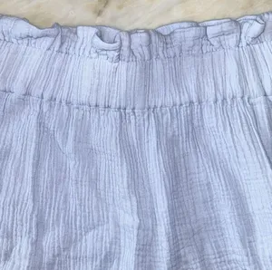 VICI Women’s Spring Paperbag High Waist Baby Blue Pull On Cotton Shorts Sz Large thumbnail 4