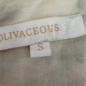 Olivaceous Floral Linen Dress Sz S Cottage Romantic Coquette English Garden thumbnail 7