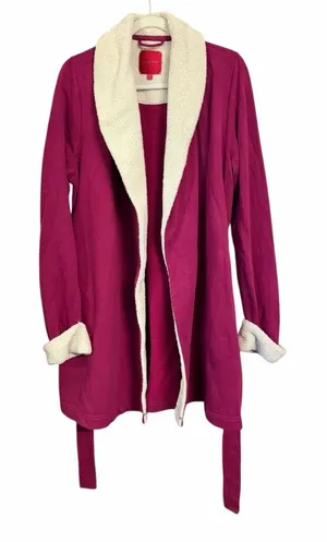 Victorias Secret VS Womens Sz L Robe Plush Fleece Pockets Tie Waist VTG Y2K thumbnail 1