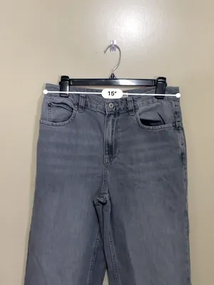 We The Free High Rise Baggy Straight Leg Jeans in Faded Gray thumbnail 8