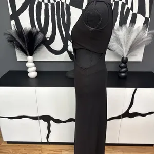 Sans Souci Black Cutout Maxi Dress Women's XS Sleeveless Bodycon Evening thumbnail 6