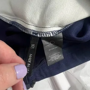 Reformation Side Stripe Flared Pants in Navy‎ Blue White Size US XS thumbnail 9