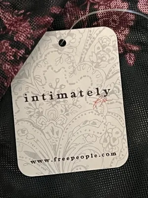 Free People Bodysuit Womens Small Black Combo Floral Mesh Front Hook Corset thumbnail 8