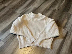 H&M Beige Balloon Sleeve Sweater thumbnail 3