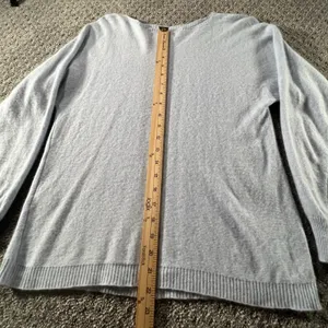 Bianco &‎ Blu Sweater Womens M Blue Cashmere Silk Wool Blend Boat Neck Italy thumbnail 8