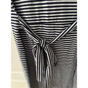 Merokeety Womens Striped Tie Waist Short Sleeve T-Shirt Dress Navy White Medium thumbnail 4