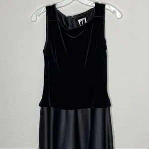 Vintage Tadashi‎ Velvet Dress Black thumbnail 3