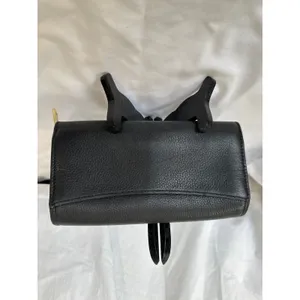 Tory Burch Britten Pebbled Leather Envelope Black Wallet EUC thumbnail 2