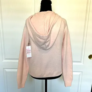 New Hazel Moon Women’s Pink Sweater with hood thumbnail 4