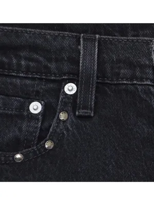 NEW Levi's Original 501 Straight Jeans Button Fly Studded Pocket Black 28x30 thumbnail 6
