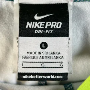Nike‎ Pro Dri Fit Teal Geometric Print Leggings Womens Size Large thumbnail 4
