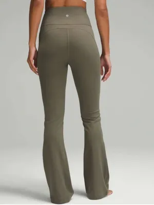 Lululemon Groove Super-High-Rise Flared Pant Nulu *Regular Army Green - 6 thumbnail 2