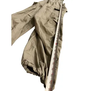Hunter & Brown Cargo Overalls Womens XL Olive Green Wide Leg Cotton HBP421 thumbnail 2