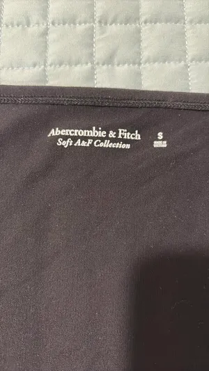 Abercrombie Soft A&F Collection Bodysuit Black Short Sleeve thumbnail 2