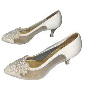 Miranda Heels with Pearl Accents‎ Size 8.5 thumbnail 1