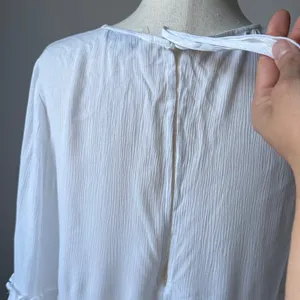 Rebecca Minkoff White Ruffle Tiered Long Sleeve Blouse Boho Casual Top thumbnail 4