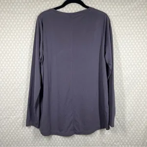 Athleta Dusty Purple Stratus II Long Sleeve Top‎ thumbnail 4