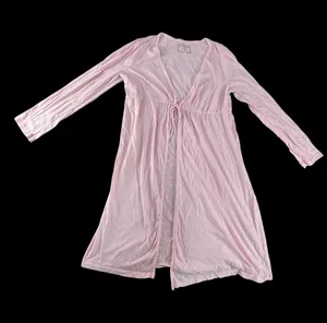 Motherhood Maternity Pink Nursing Wrap Robe with Tie Front thumbnail 1