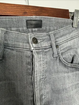 MOTHER The Tomcat Ankle Jeans All Nighter Gray High Rise Straight Size 28 thumbnail 5