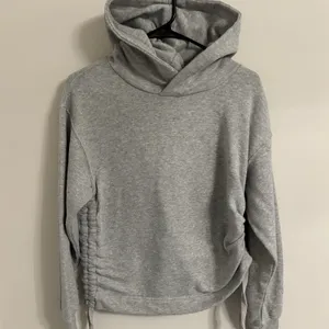Aerie Women's‎ Hoodie Sweatshirt Draw String Scrunched Side Gray Size XS thumbnail 2