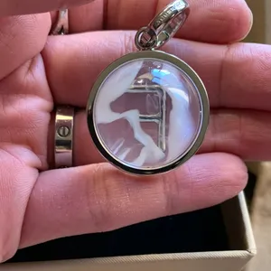 Authentic BURBERRY Silver "F" crystal ball Keychain/charm/pendant thumbnail 4