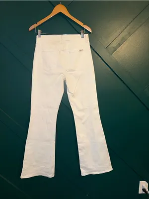 Joe's Jeans White Flare Wide-Leg Denim thumbnail 2