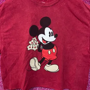 Disney Mickey Mouse Mineral Wash Crop Top size XL thumbnail 2