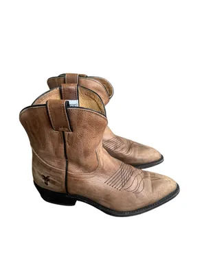 Frye Women’s Billy Tan Leather Short Western Boot 8 thumbnail 3