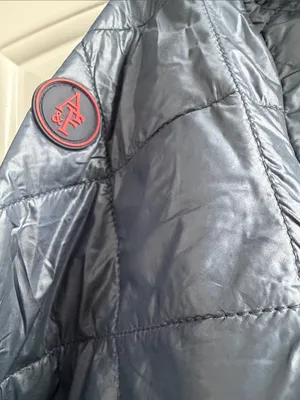 Abercrombie & Fitch Quilted Hooded Puffer Jacket - Steel Blue thumbnail 8