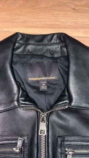 Banana Republic Black Leather Jacket thumbnail 4
