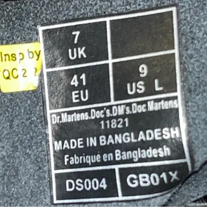 Dr. Martens Black Patent Leather Moto Combat Boots size 9 style 11821 thumbnail 10
