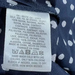 Anthropologie Meadow Rue Blue Polka Dot Sanna Top Women’s Small thumbnail 4