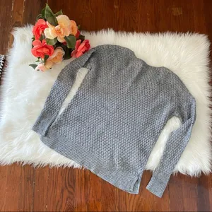 American Eagle Grey Sweater V-neck thumbnail 5