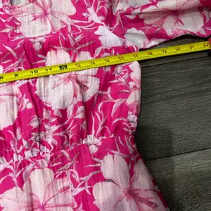 NWT Pink Loveshackfancy Floral Cotton Silk Teyana Mini Dress Holiday Sun Fuschia thumbnail 10