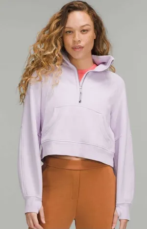 Lululemon Scuba Oversized Funnel Neck Half-Zip in Lavender Dew thumbnail 1