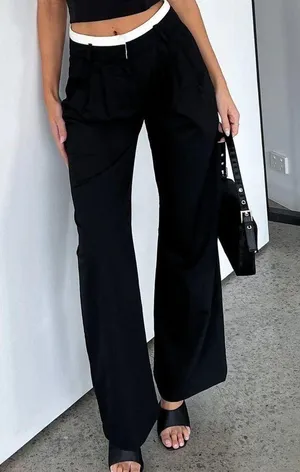 NWT Celebrate Beauty Pants Black Size Medium thumbnail 5