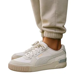 Puma Cali Sport Mix Platform Sneakers Gray Size 8.5 Spring Beach Neutral Coastal thumbnail 1