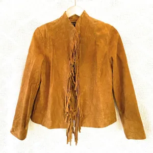 Vintage Christina Hope‎ Suede Leather Jacket Fringe thumbnail 1