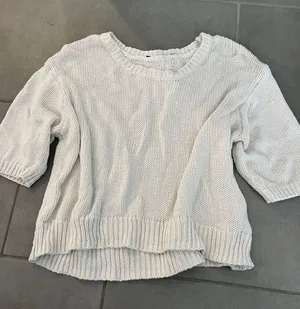 Vintage Short Sleeve Sweater White thumbnail 1