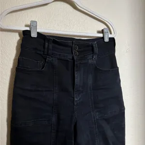 Anthropologie Pilcro The Skipper Seamed High-Rise Cropped Wide-Leg Jeans‎ Sz 28 thumbnail 5