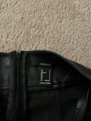 Forever 21 Leather Cut Out Skirt thumbnail 3