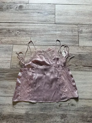 Free People Shimmer On Cami in Lilac thumbnail 2