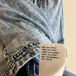 Free People Washed Denim Smocked Top thumbnail 7